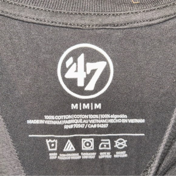 47 brand Minnesota Vikings gray adult tahirt shirt size Medium M - Picture 3 of 3